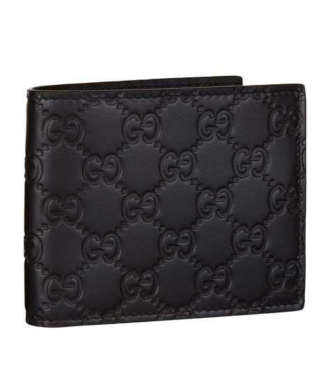 gucci embossed bi-fold wallet|vintage men Gucci bifold wallet.